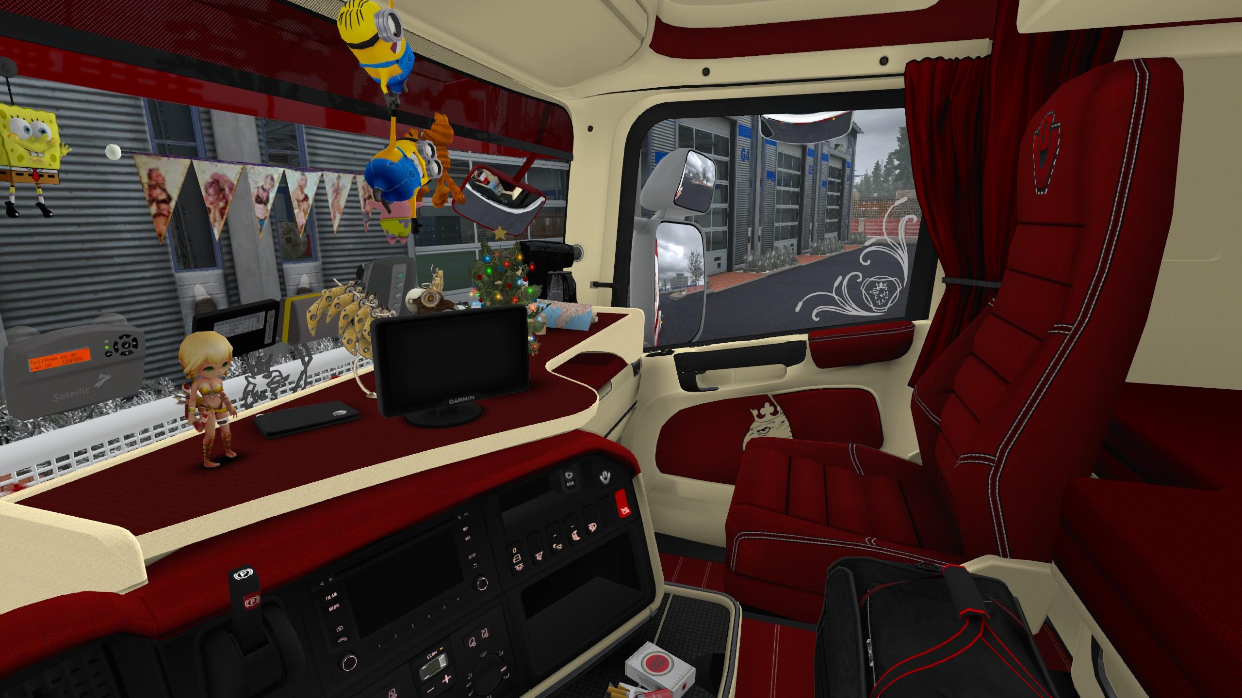 CUSTOM INTERIOR SKIN FOR RJL SCANIA R 1.30 ETS2 Euro Truck Simulator