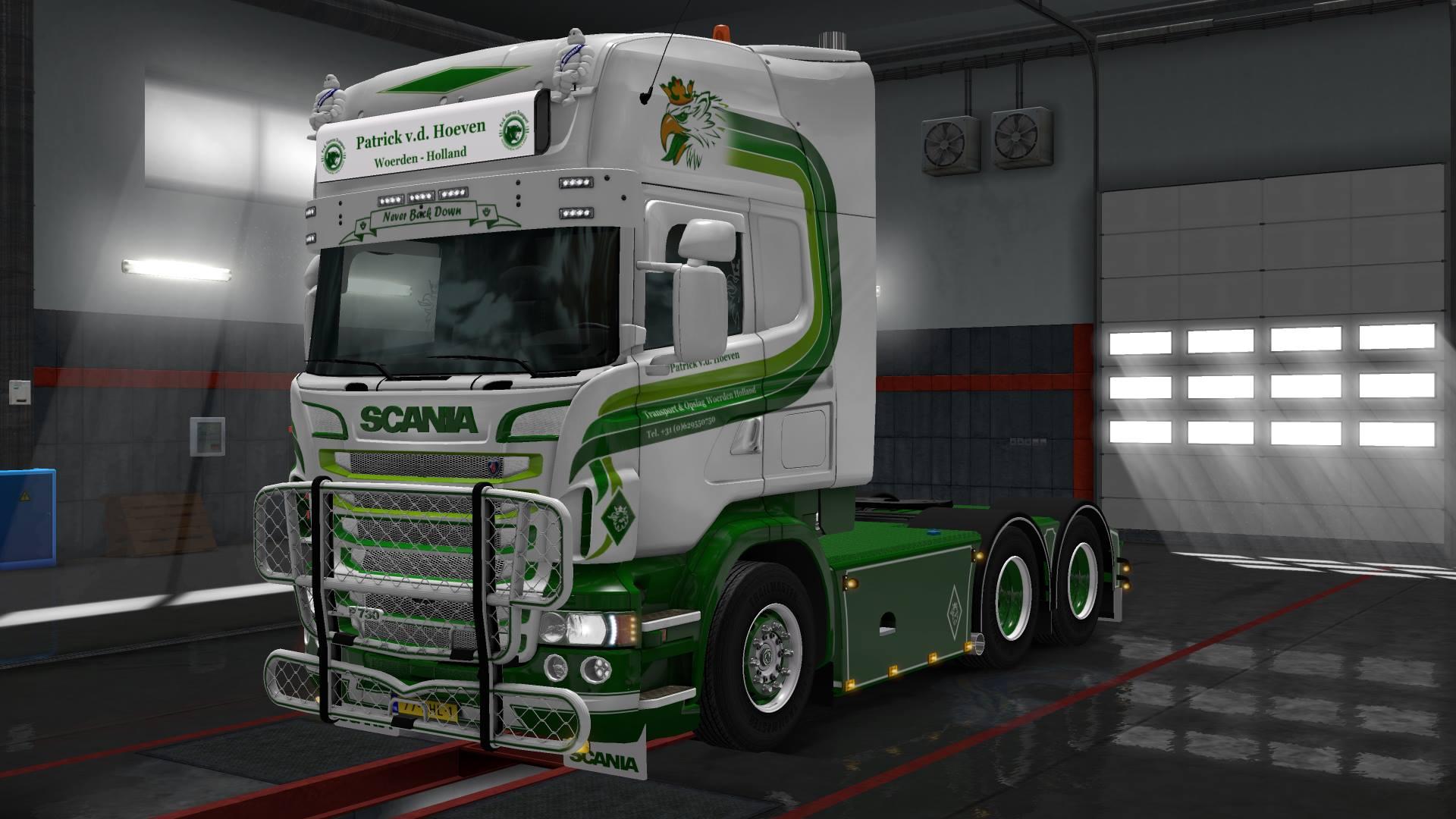 PATRICK VD HOEVEN SCANIA RJL TRUCK SKIN Euro Truck Simulator 2 Mods