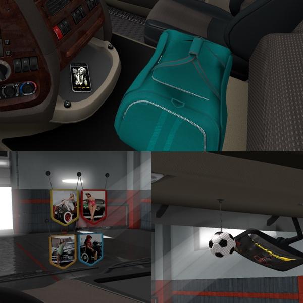 CABIN ACCESSORIES DLC FOR ETS2 V1.3 MOD Euro Truck Simulator 2 Mods