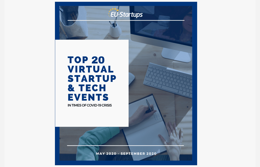 Download our Report “TOP 20 Virtual Startup & Tech Events” now for free