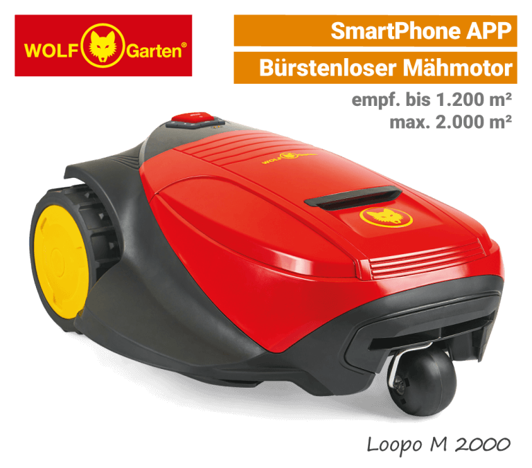 WolfGarten Loopo Mähroboter & Rasenroboter NEU 2020