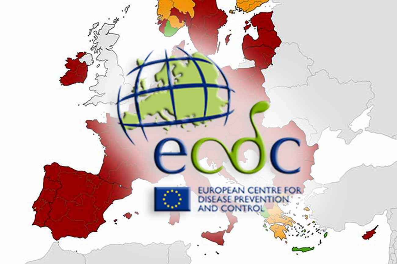 COVID free European Regions Green zones on the ECDC map