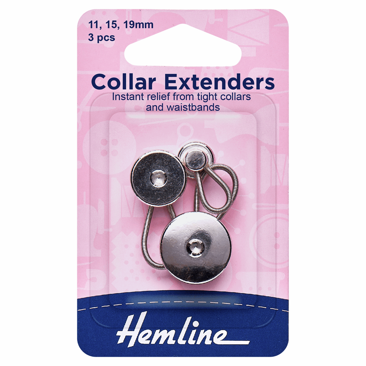 Tight Collars and Waistbands Collar Expanders Metal EU Fabrics