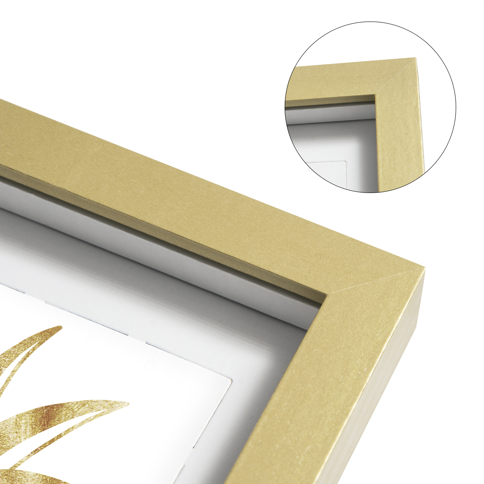 EUGAD Bilderrahmen 3D Bilderrahmen Fotorahmen Glas Scheib