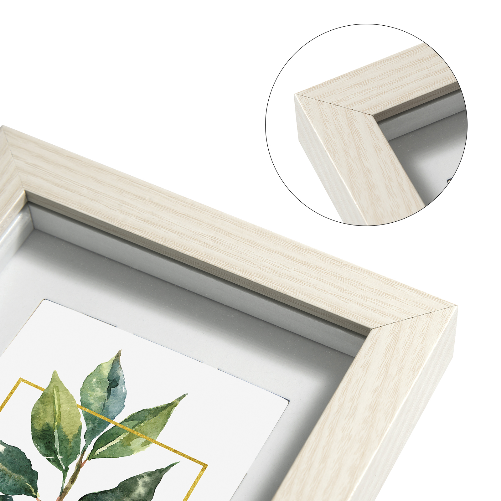 EUGAD Bilderrahmen 3D Bilderrahmen Fotorahmen Glas Scheib