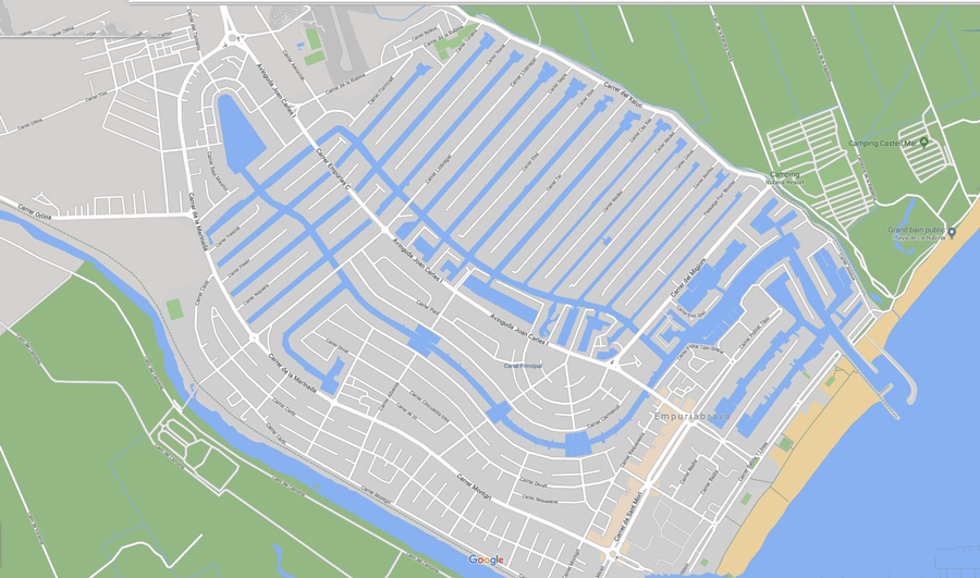Plan Empuriabrava maison empuriabrava