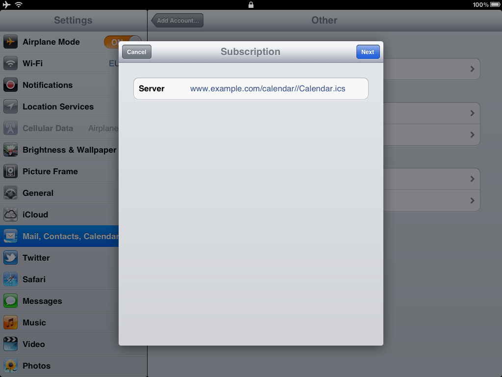 How to Subscribe to an Calendar • European University Institute