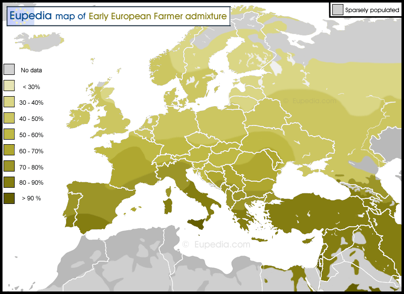 Makin a map of EEF, WHG and ANE admixtures in Europe. Please post your