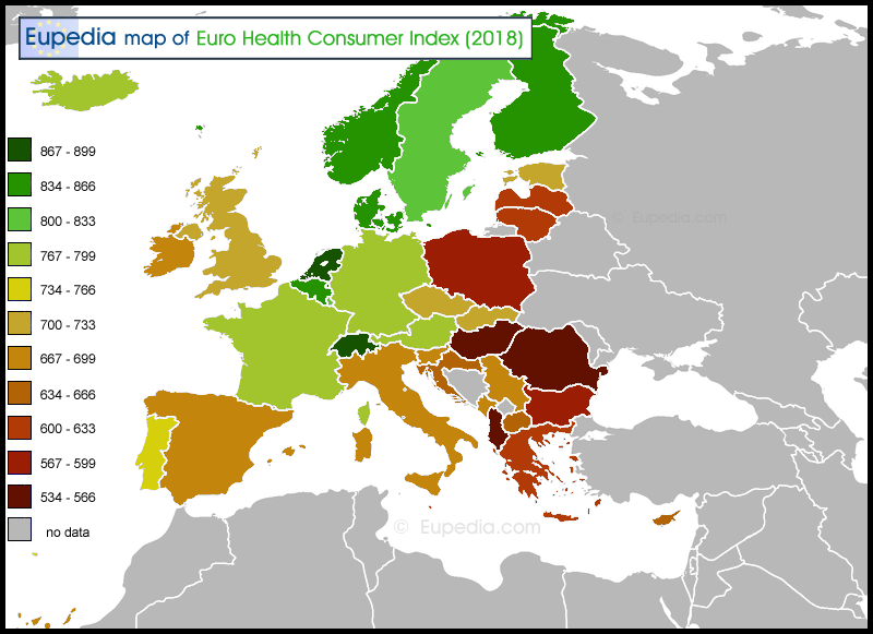 Health & Lifestyle maps of Europe Europe Guide Eupedia