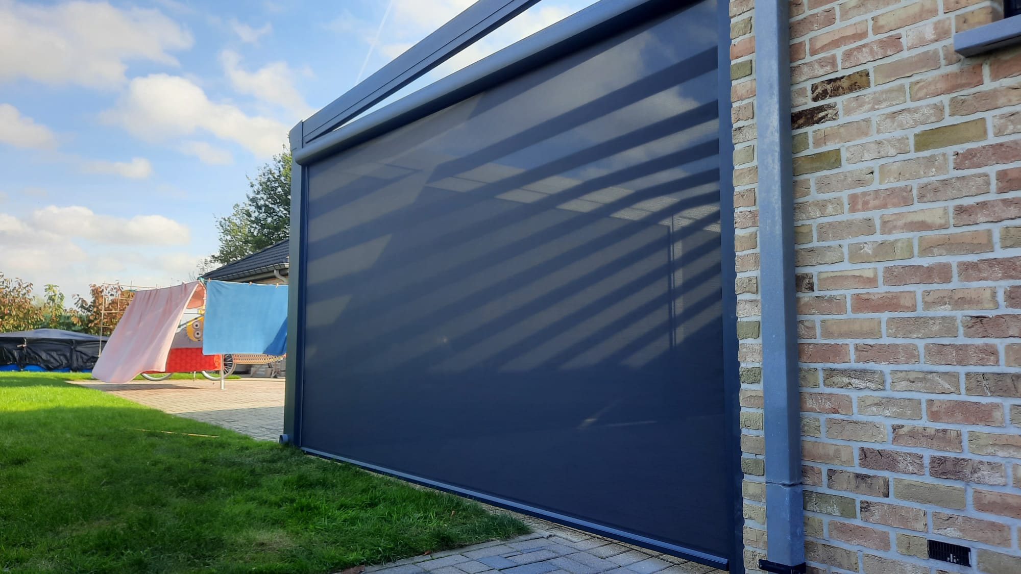 Overkapping met screens te Aarschot EuroFSConstruct bvba