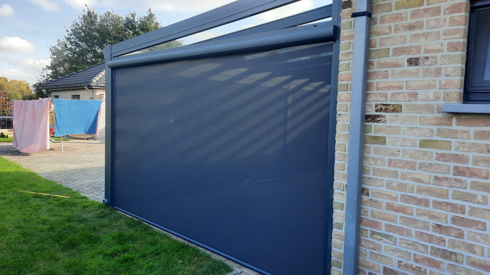 Overkapping met screens te Aarschot EuroFSConstruct bvba