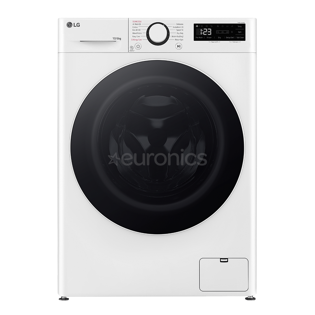 LG, 10 kg / 6 kg, depth 55 cm, 1400 rpm WasherDryer Combo