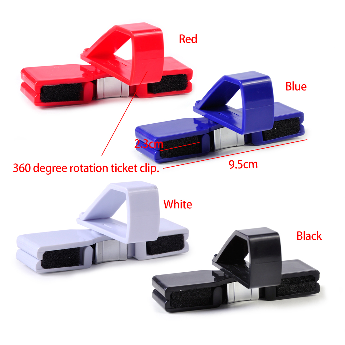 Black Car Sun Visor Sunglasses Eye Glasses Ticket Receipt Card Holder Clip eBay