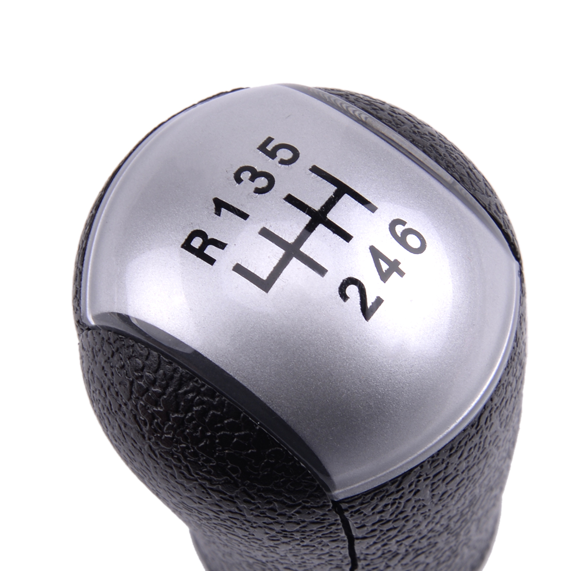Silver 6 Speed Manual Gear Shift Knob Fit for Ford Focus Mondeo Mustang