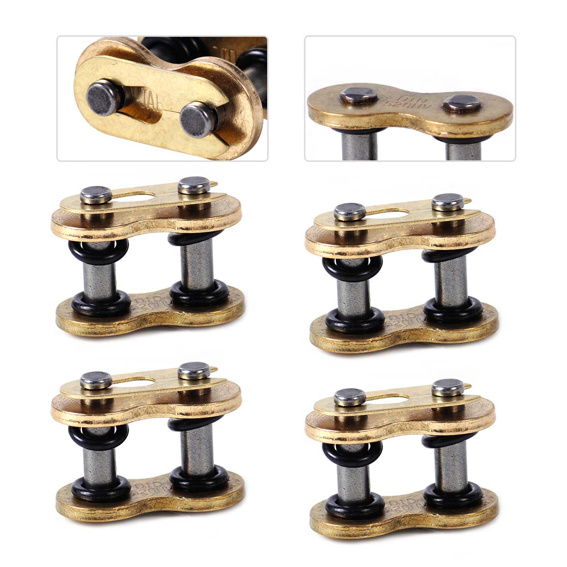 NEW 4X 520HV ORing Connecting Chain Master Links Fit for Motorcycle