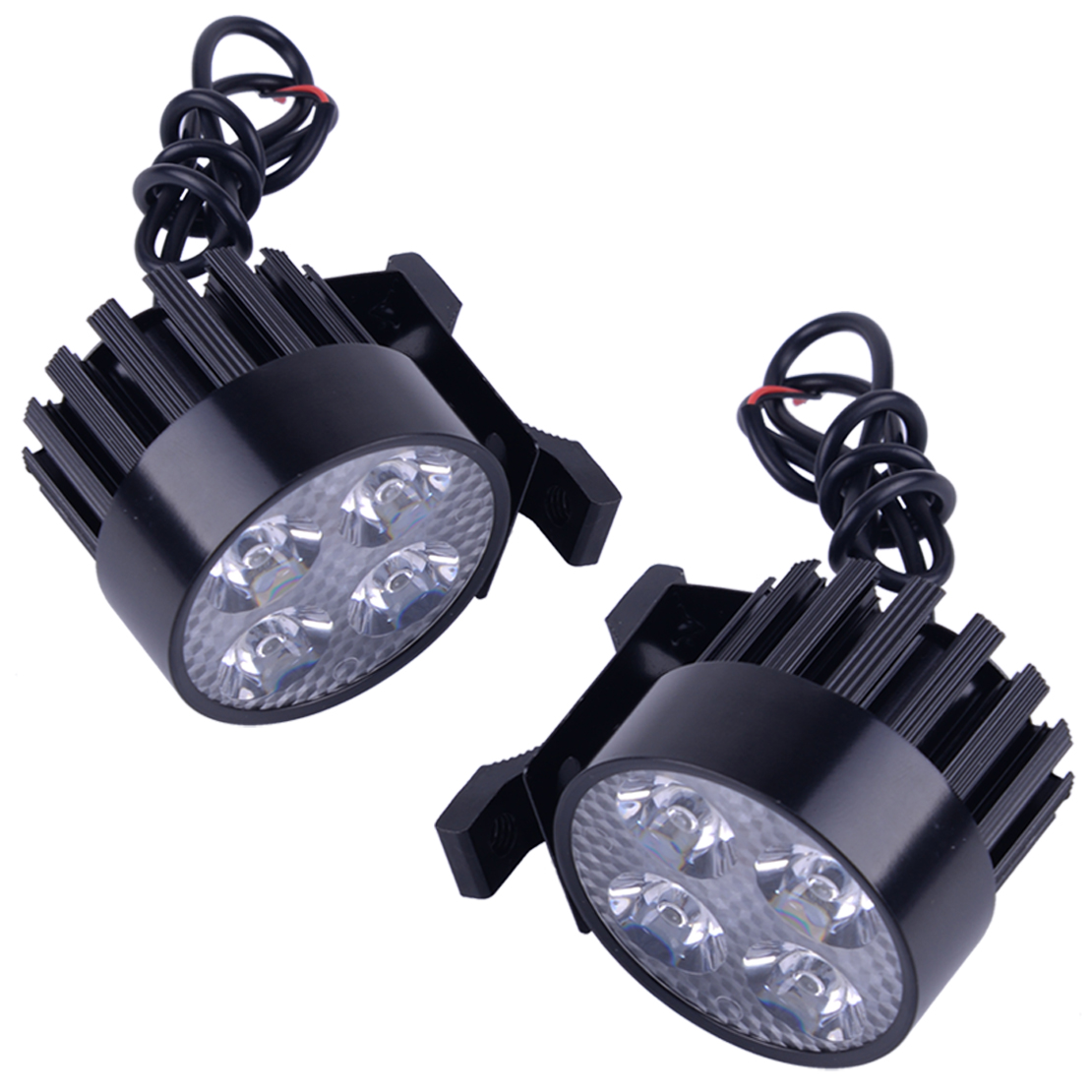 2PCS Bright 12W LED Spotlight Fog Light Headlight Driving Spot Lamp