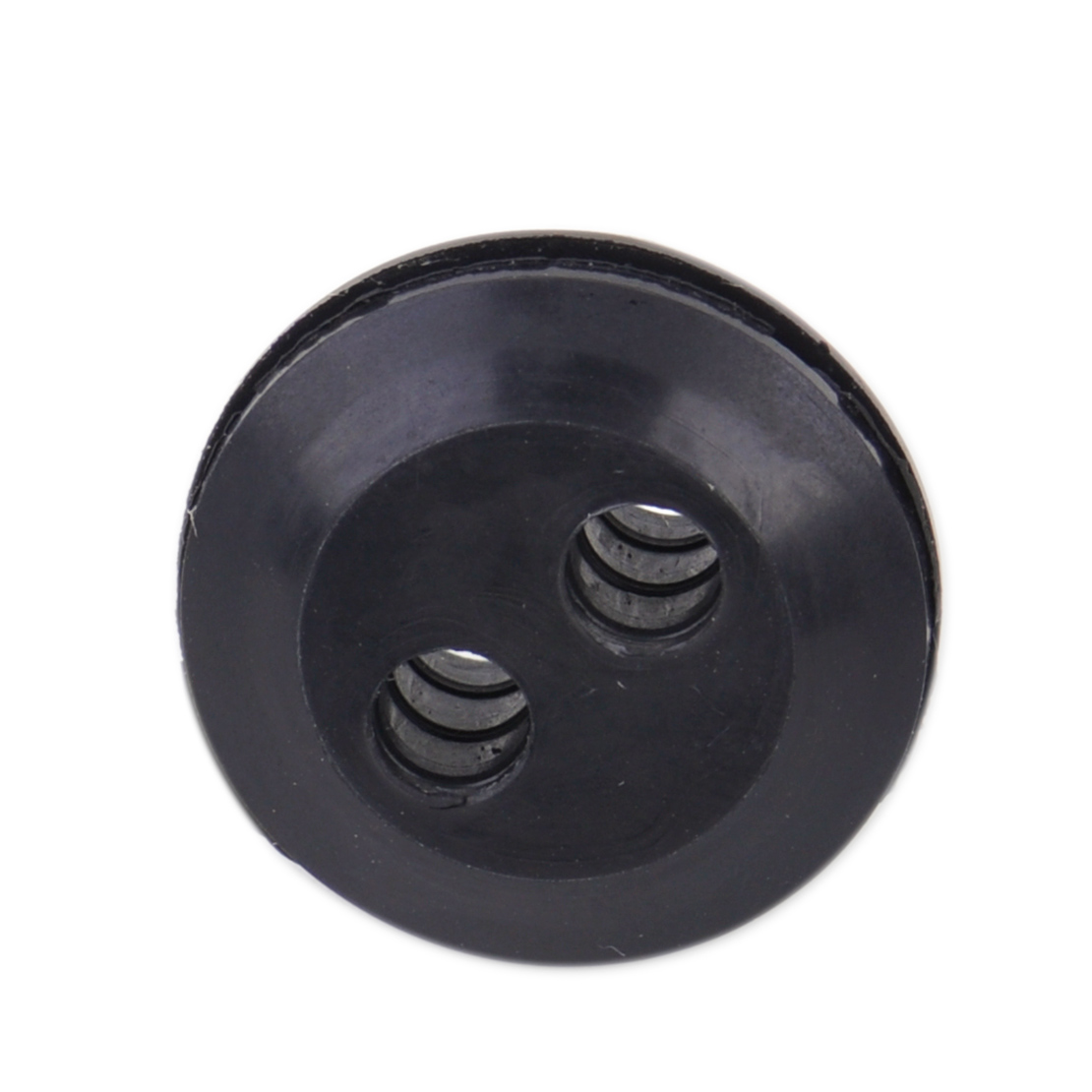 5pcs 2 Hole Black Rubber Fuel Gas Tank Line Grommet Fit for Trimmer