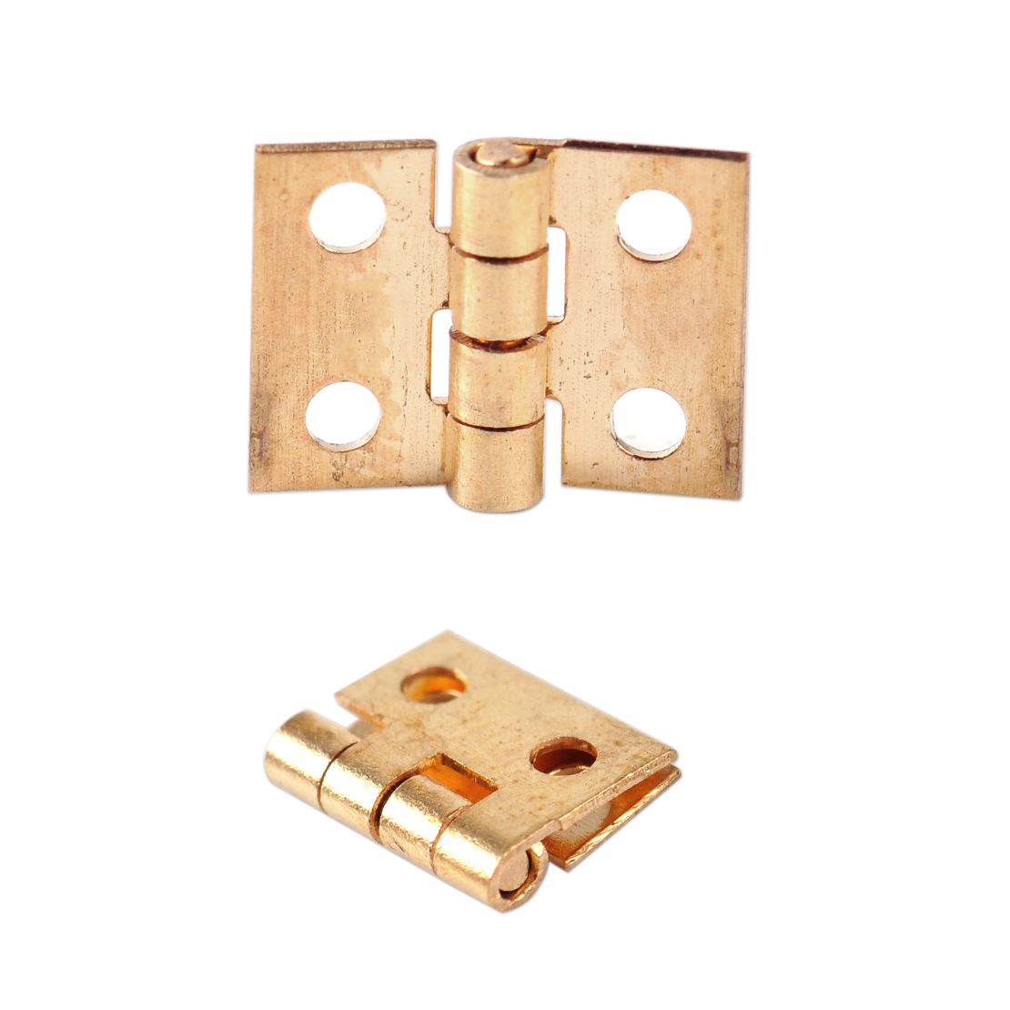 20pcs Mini Small Metal Hinge with Screws for 1/12 Dollhouse Miniature