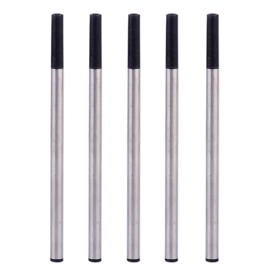 5x 0.5mm Roller Ball Point Pen Gel Refills For Office Student Writing