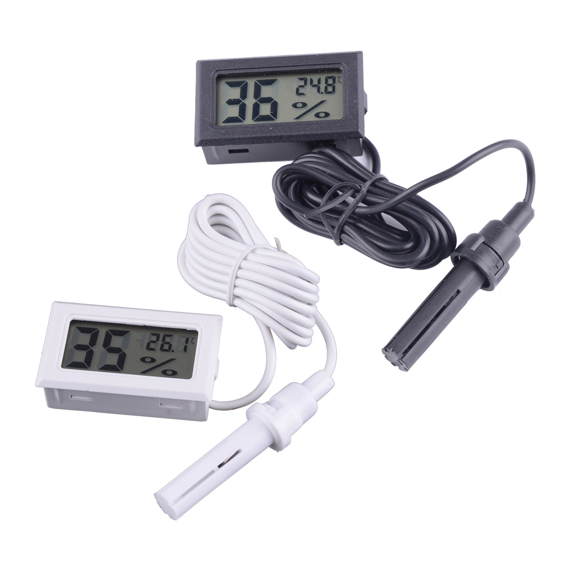LCD Digital Thermometer Hygrometer Probe Meter fit forIncubator
