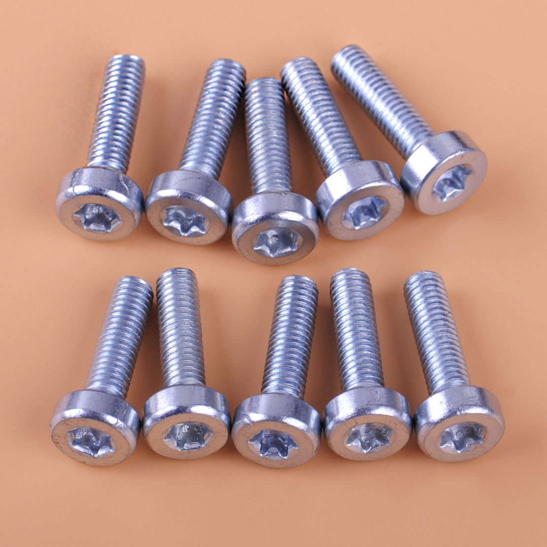 10pcs Torx Spline Screw Bolt T27 5mmx18mm Fit for STIHL Chainsaw 9022