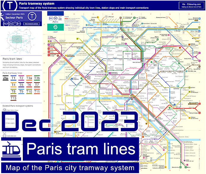 Paris Metro Map With Main Tourist Attractions AF5