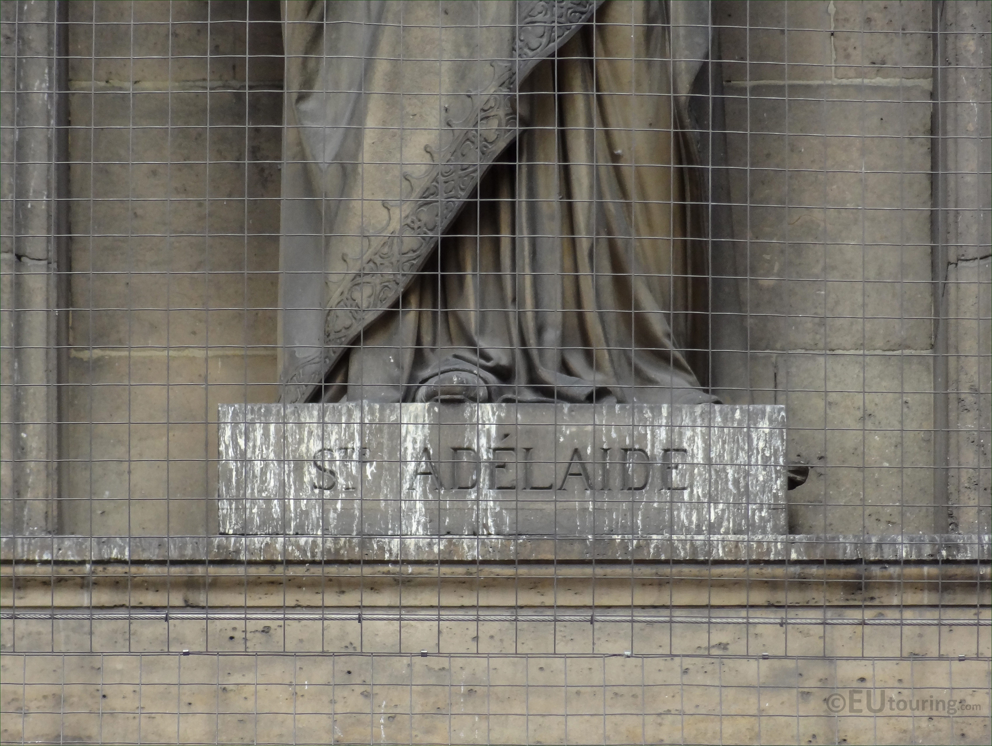 Saint Adelaide statue on Eglise de la Madeleine in Paris Page 1019