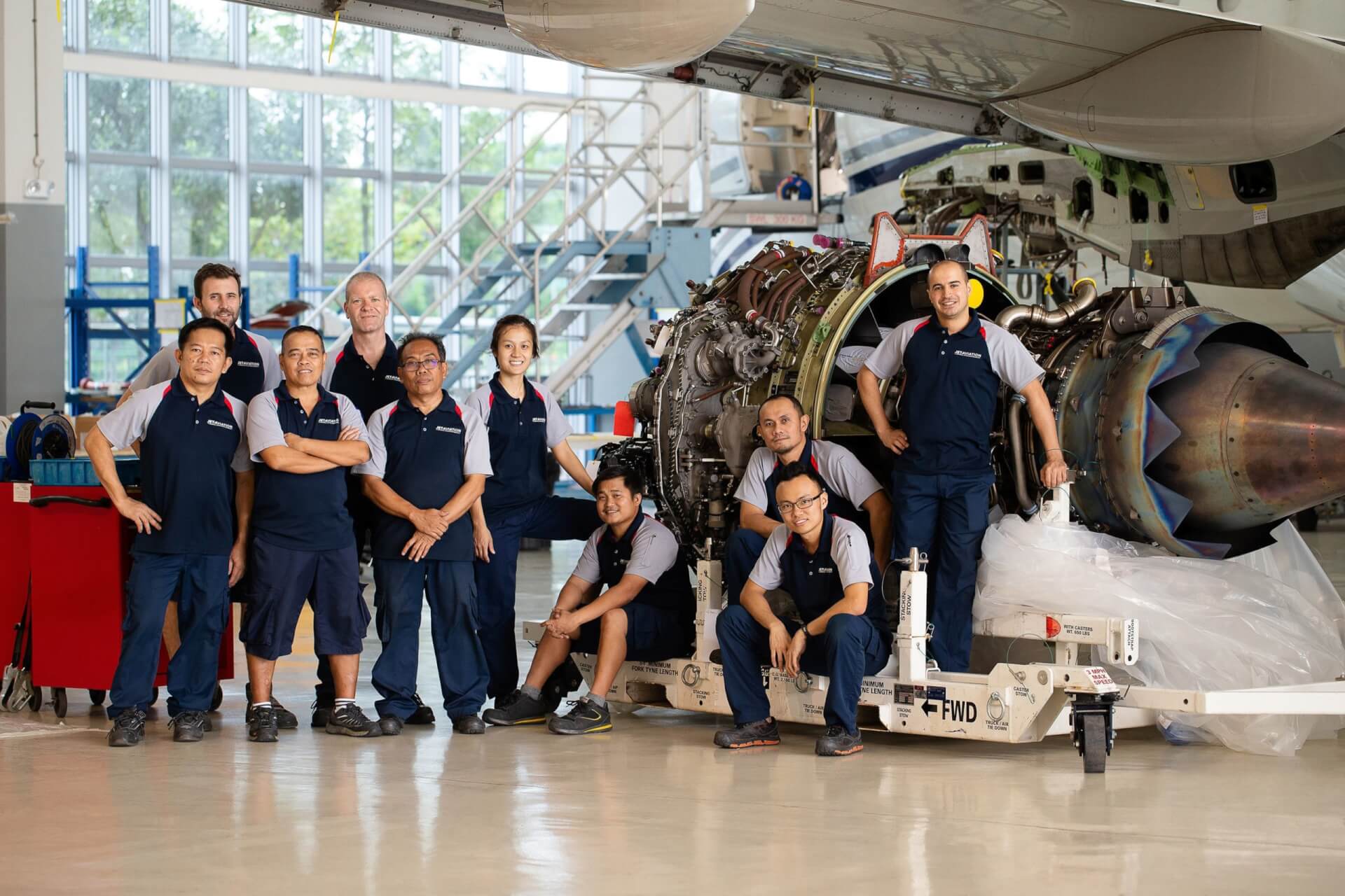 Jet Aviation completes Asia Pacific’s first 96month inspection on a