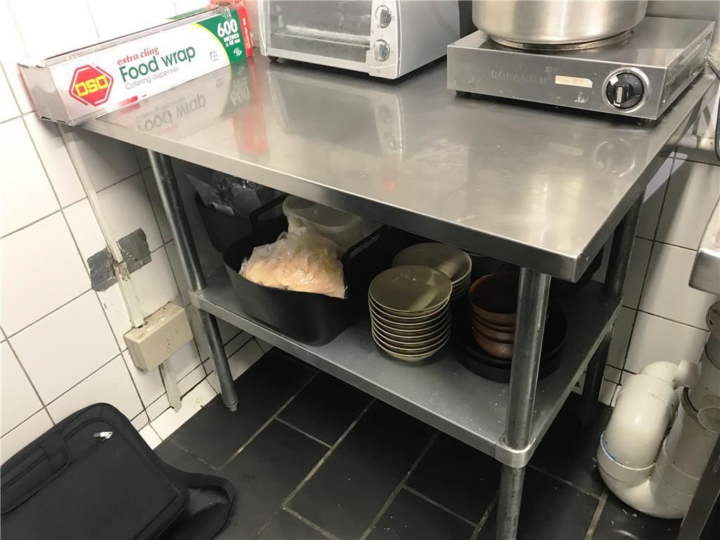 Stainless Steel Preparation Bench With Splashback, 1000mm X 700mm X