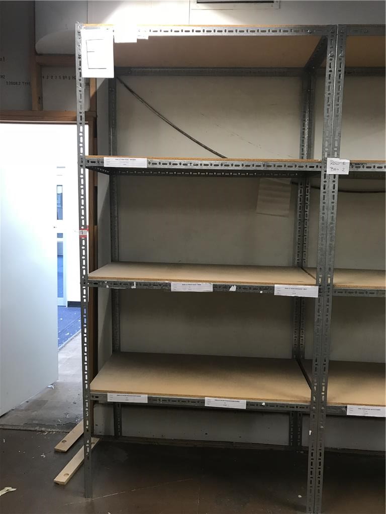 Shelving, Single Bay, Brownbuilt Uni Angle, Steel Frame, Particle Board