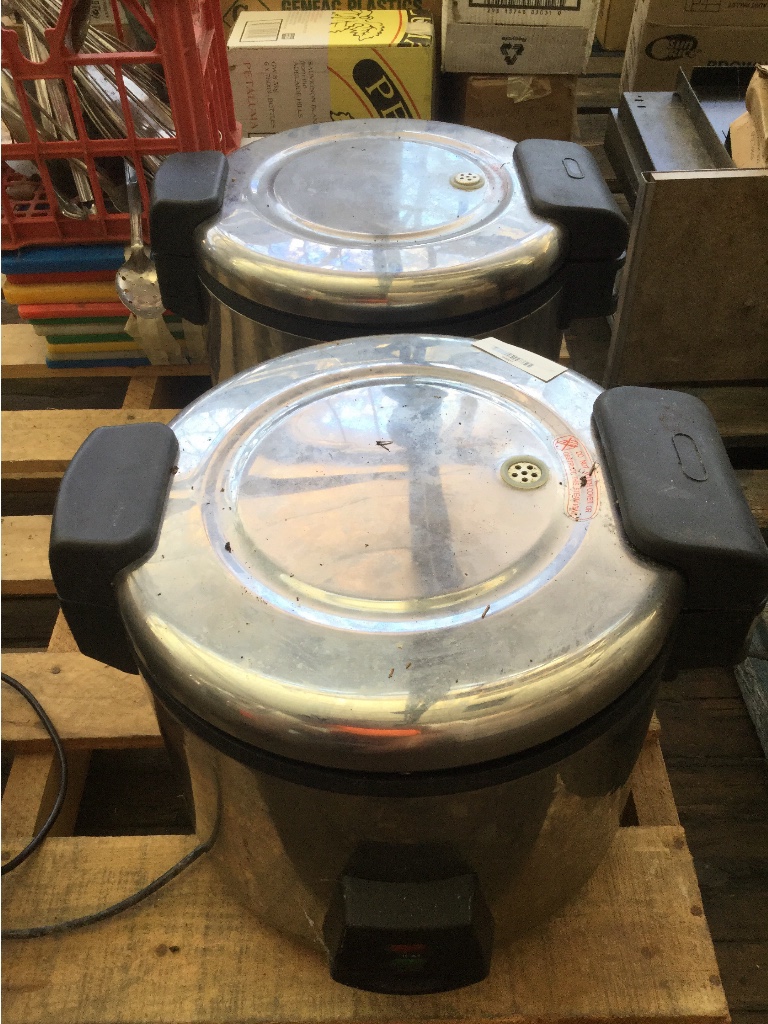 Commercial Rice Steamer, Birko, 6 Litre, Quantity of 2, Not Tested