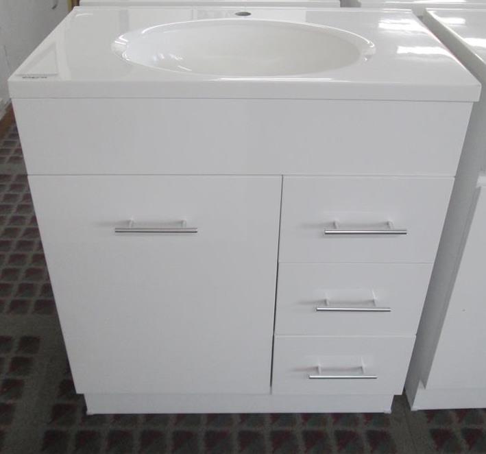 Vanity Free Standing, Width 750mm X Depth 460mm X Height