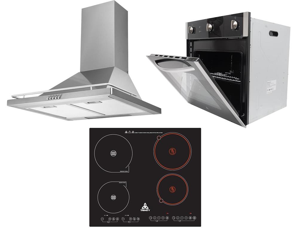 Kitchen Appliance Package Including 600mm Induction Cooktop, 600mm