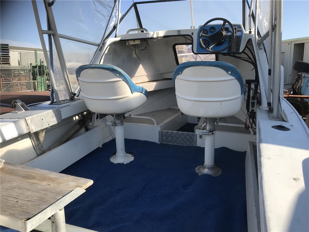Savage Osprey Alum.Half Cabin Boat 4.8 Metre ,with Johnson 40 Hp.Outboard Motor ,Safety Gear