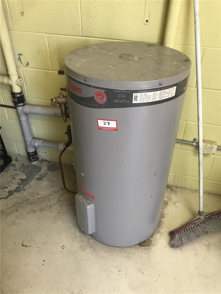 Hot water service, rheem 80l, model 111080