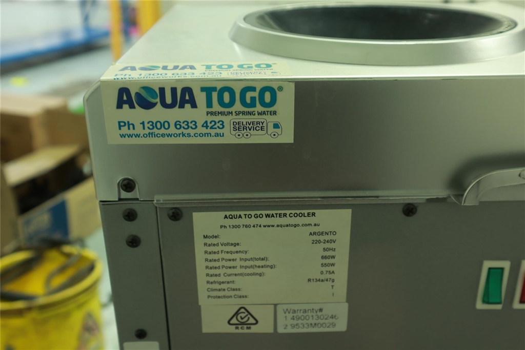 Aqua To Go Water Cooler Sold Strictly "As Is Where Is"