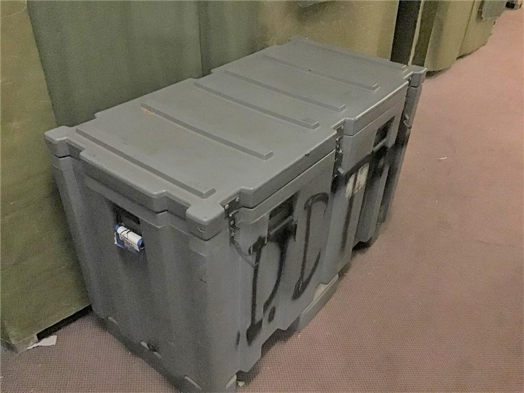 Ex Army Storage Box / Transport Container Plastic 1100 x 550 x 800 mm H