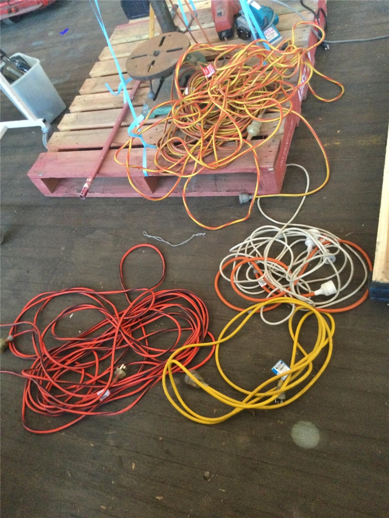 Assorted Extension Cords Not Tested Unknown Lengths