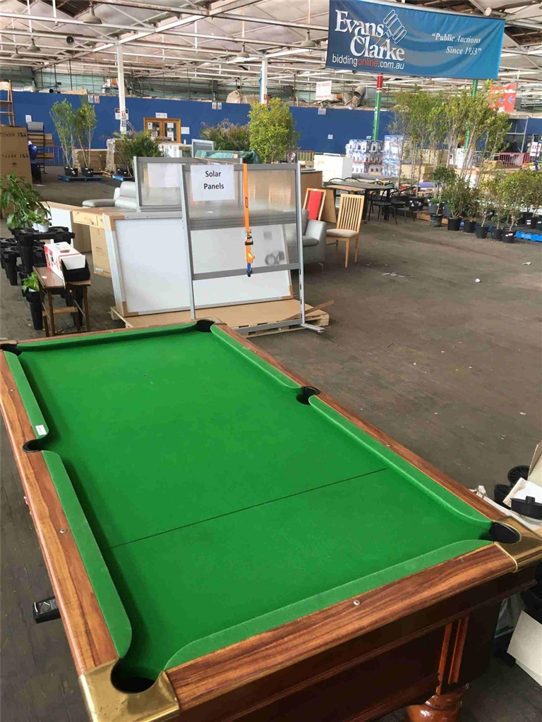 ‘Pool Table, 7 x 3 ½ Foot, Coin Operated ‘Pub Type’ Slate Top Pool