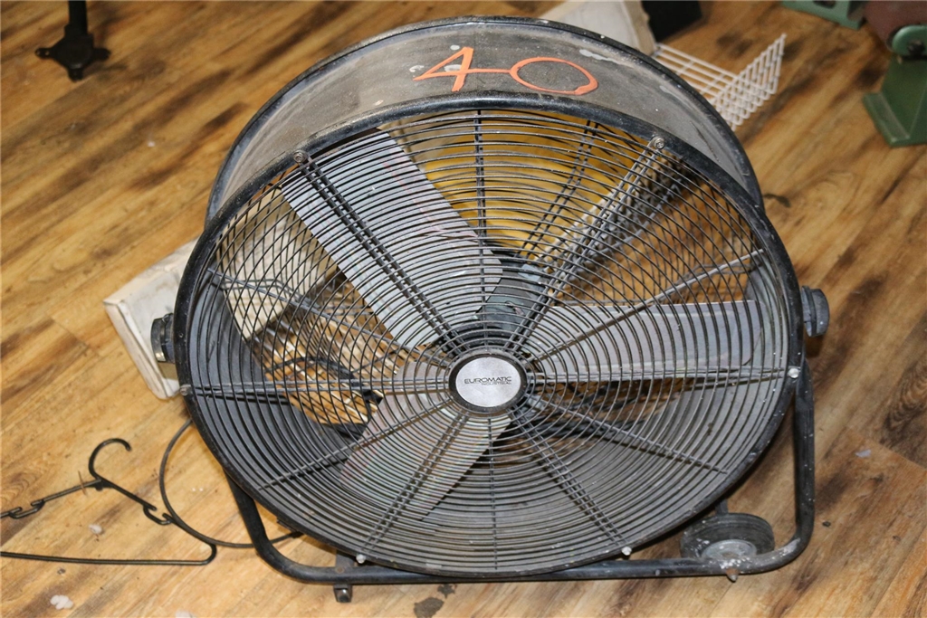 EuroMatic Industrial Portable Tilt Fan On Wheels(Collect Daws Road