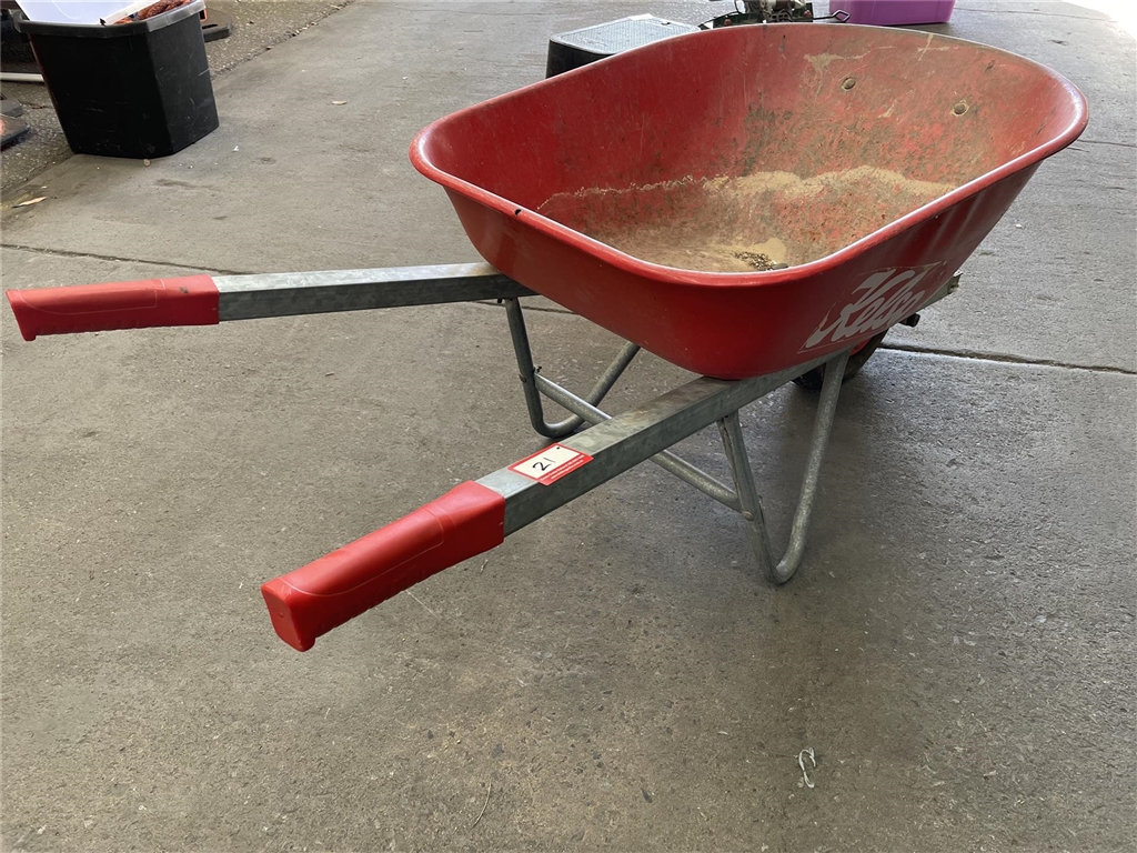 Kelso Wheel Barrow. Metal Tub, Flat Tyre ( Collect From Marleston )