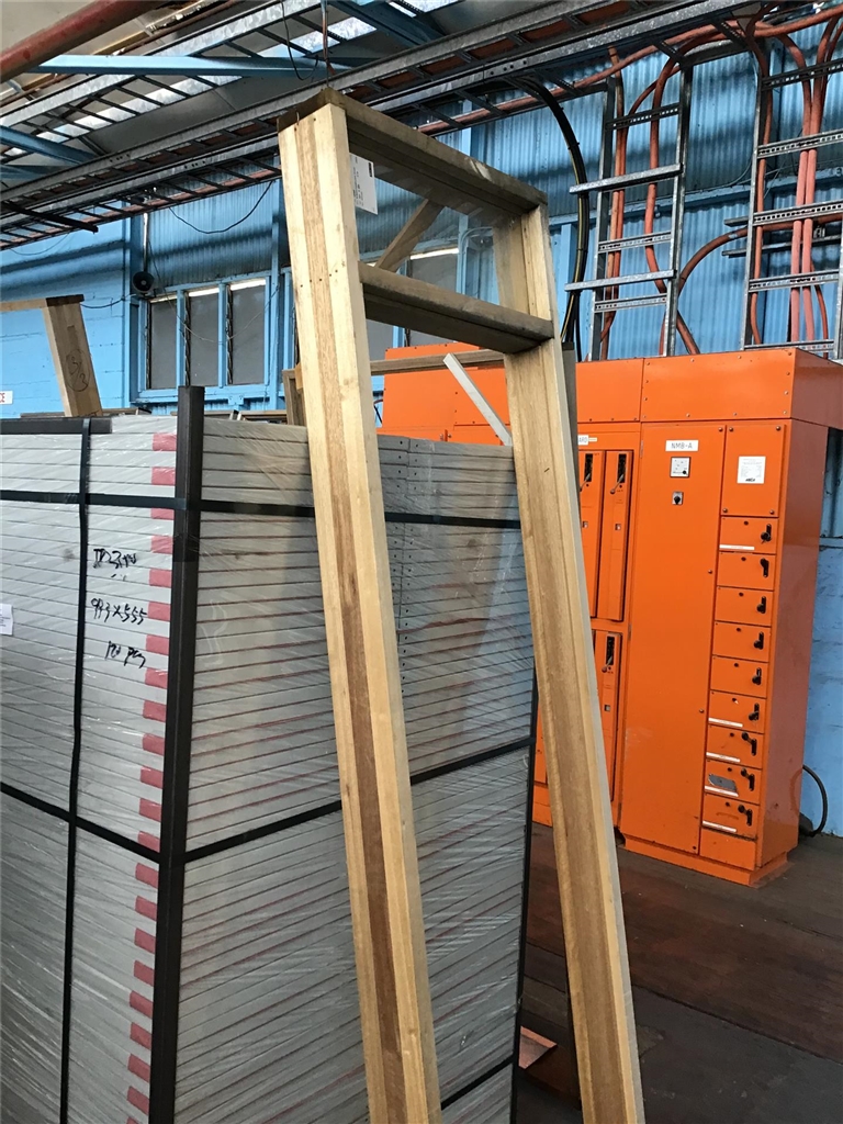 Meranti Door Frame with Top Above Door Glazed Section Overall Size