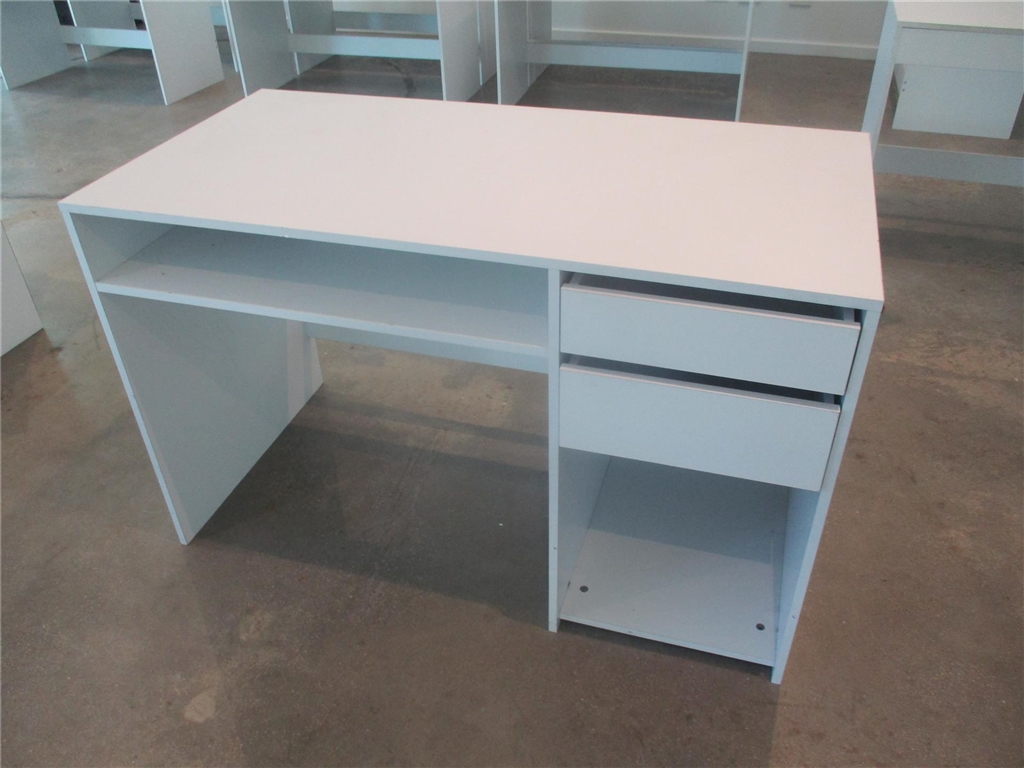 White Laminate Timber 2 Drawer Office Desk 1200 x 600 x 750 mm