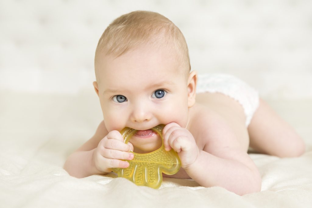 Baby Teether, Kid Bite Teething Toy in Mouth, Infant Child Growing
