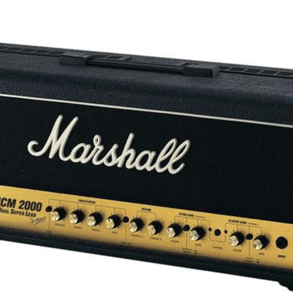 Marshall Black Vintage Amp Handle with black caps