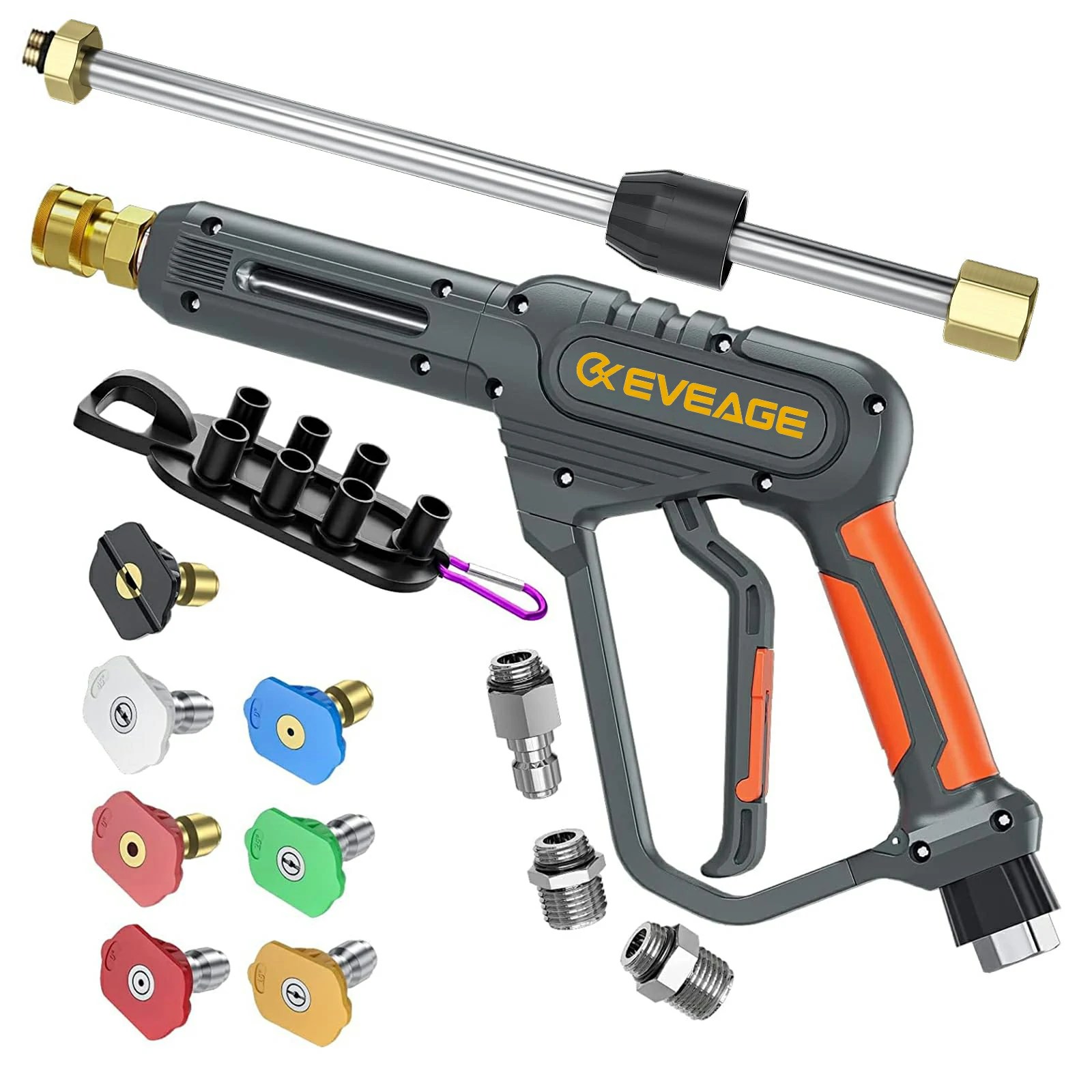 EVEAGE High Pressure Washer Gun with Swivel Ends EVEAGE