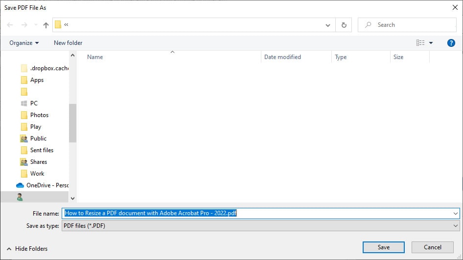 How to resize a PDF document with Adobe Acrobat Pro 2022