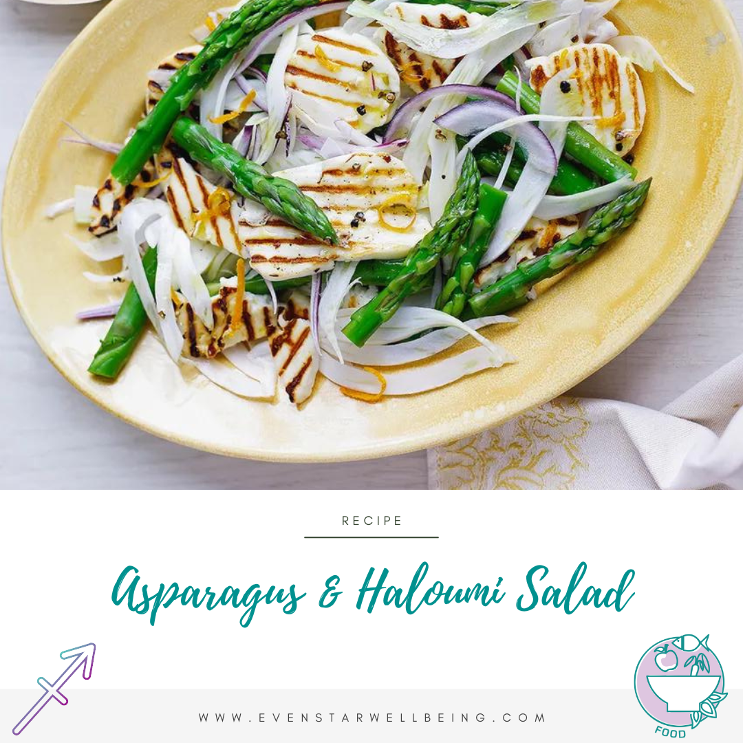 Asparagus & Haloumi Salad Recipe Evenstar Wellbeing