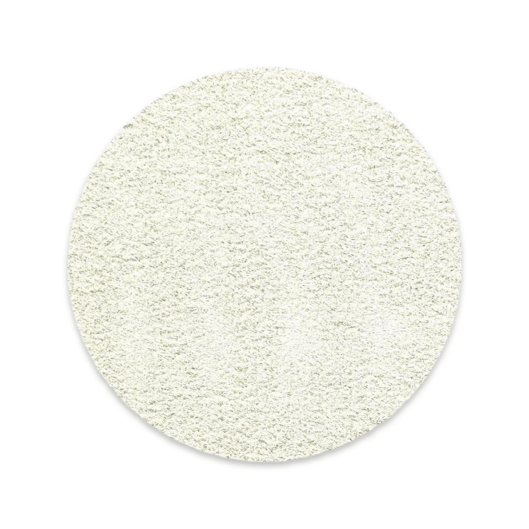 Round White Shag Rug Event Hire Services