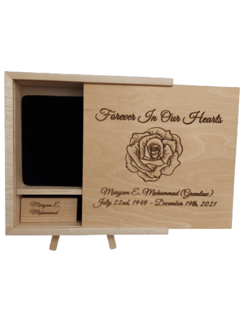 Maple Wood Keepsake Box Events BY 